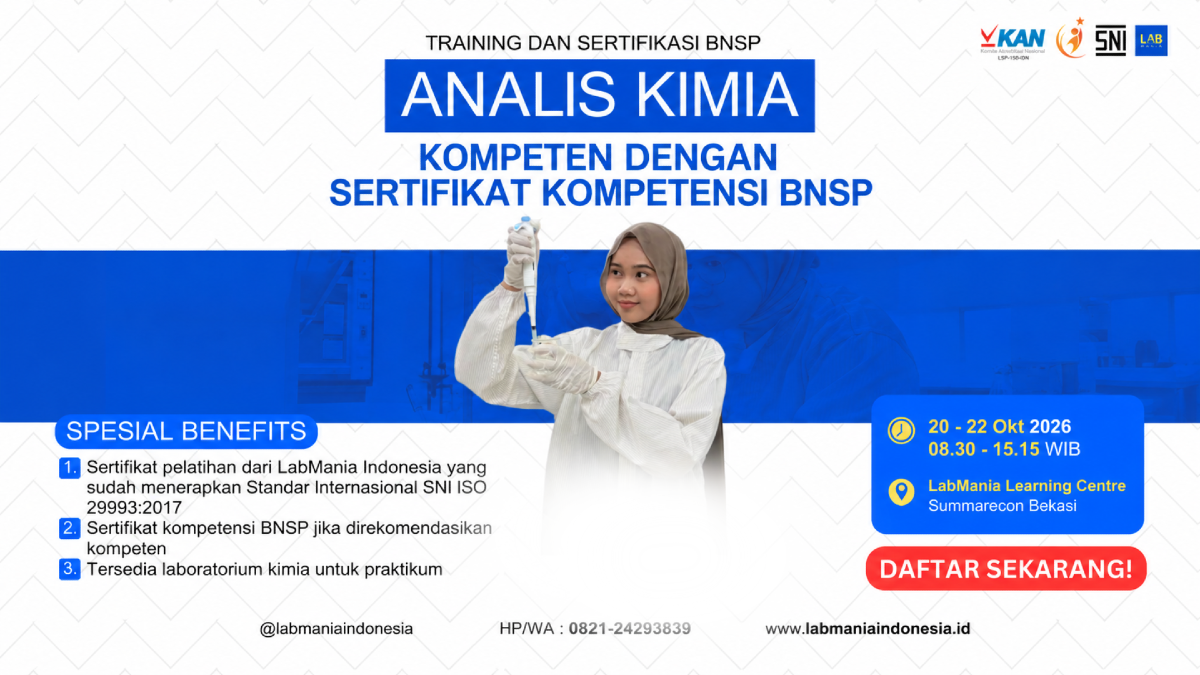 Analis Kimia  (20 - 22 Okt 2026)