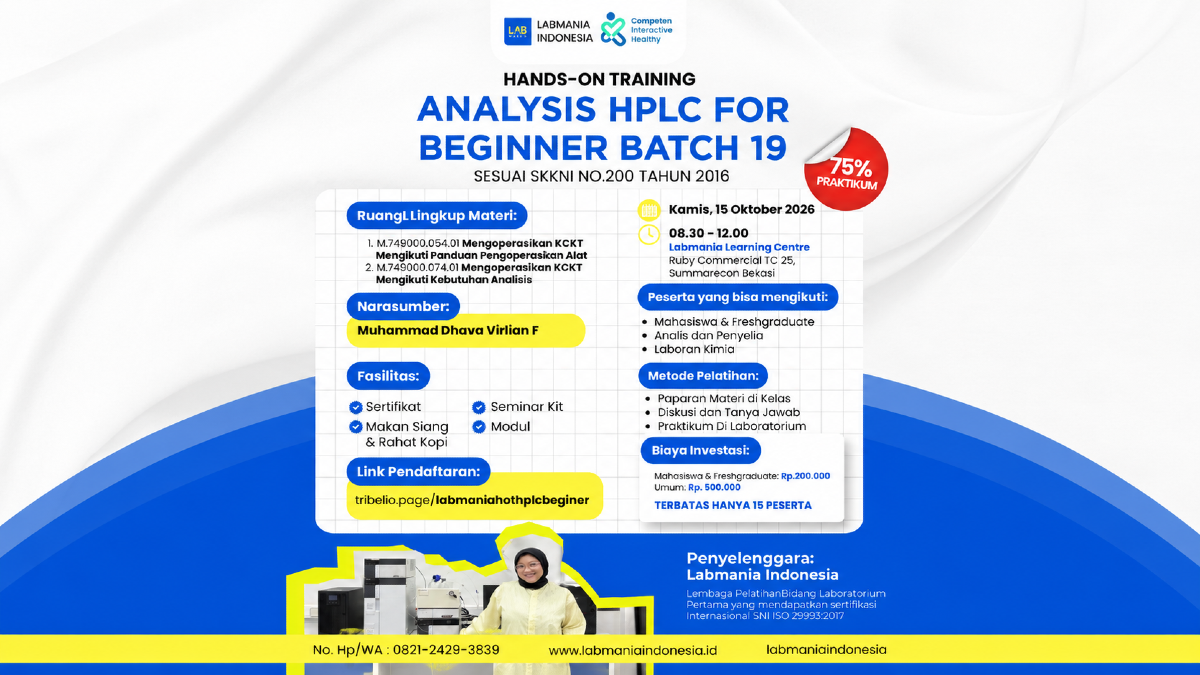 Analysis HPLC For Beginner Batch 19