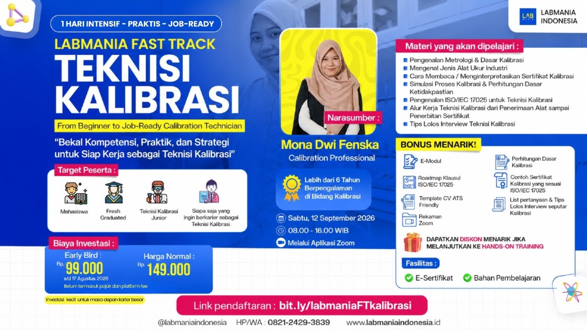 FAST TRACK: TEKNISI KALIBRASI