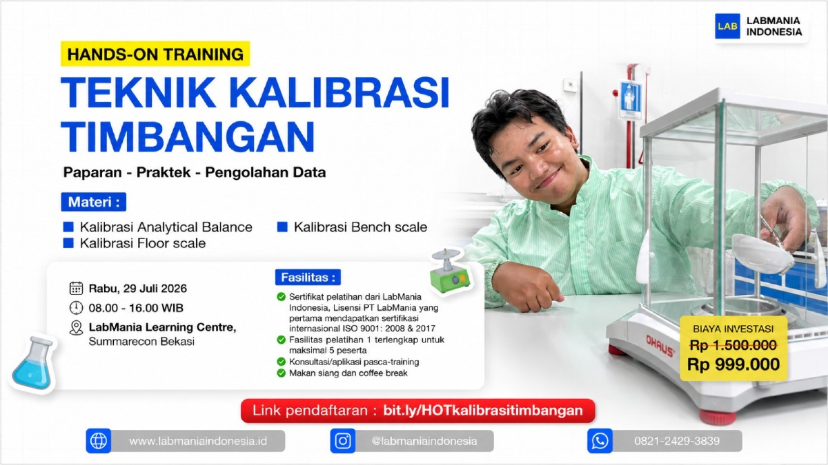 Hands-On Training: Teknik Kalibrasi Timbangan