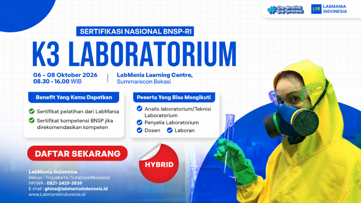 K3 Laboratorium Berbasis Kompetensi (06 - 08 Okt 2026)