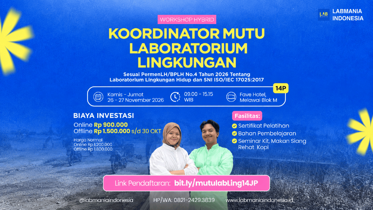 Koordinator Mutu Laboratorium Lingkungan