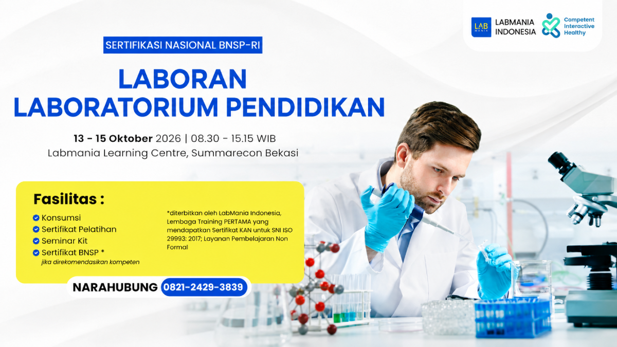 Laboran Laboratorium Pendidikan Berbasis Kompetensi (06 - 08 Okt 2026)