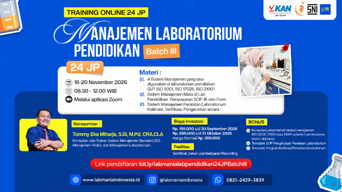 Manajemen Laboratorium Pendidikan Batch III