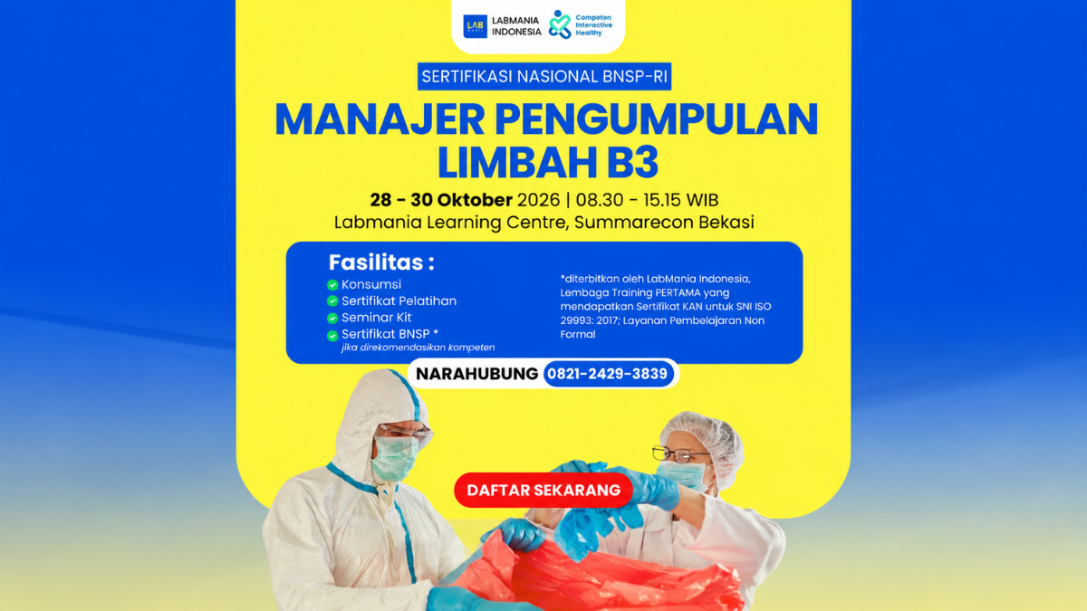 Manajer Pengumpulan Limbah B3 (28 - 30 Okt 2026)