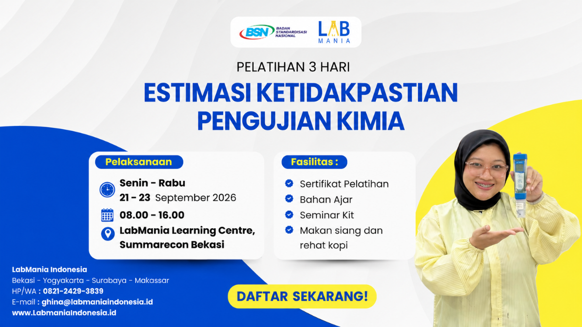 Pelatihan Estimasi Ketidakpastian Pengujian Kimia