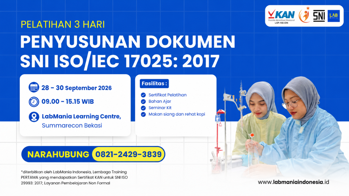 Pelatihan Penyusunan Dokumen SNI/IEC 17025:2017 