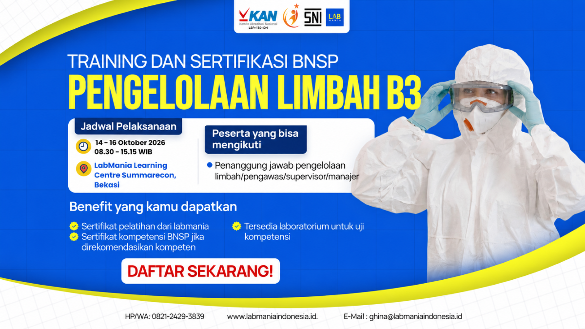 Pengelolaan Limbah B3 (14 - 16 Okt 2026)