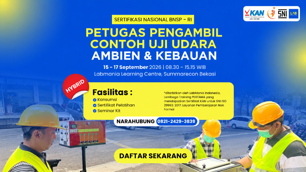 Petugas Pengambil Contoh Udara Ambien dan Kebauan (15-17 Sep 2026)