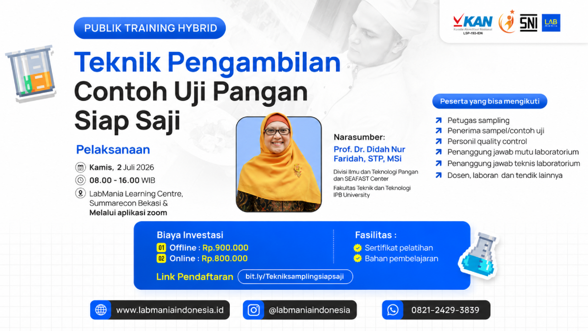 Teknik Pengambilan Contoh Uji Pangan Siap Saji