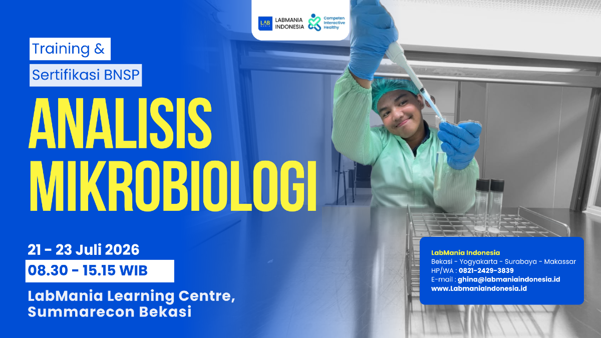Training dan Sertifikasi BNSP Analisis Mikrobiologi