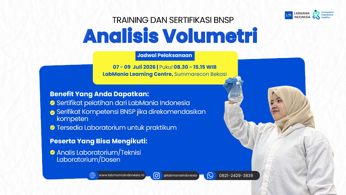 Training dan Sertifikasi BNSP Analisis Volumetri