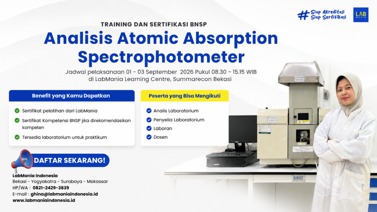 Training & Sertifikasi BNSP Analisis AAS (01 - 03 September 2026)
