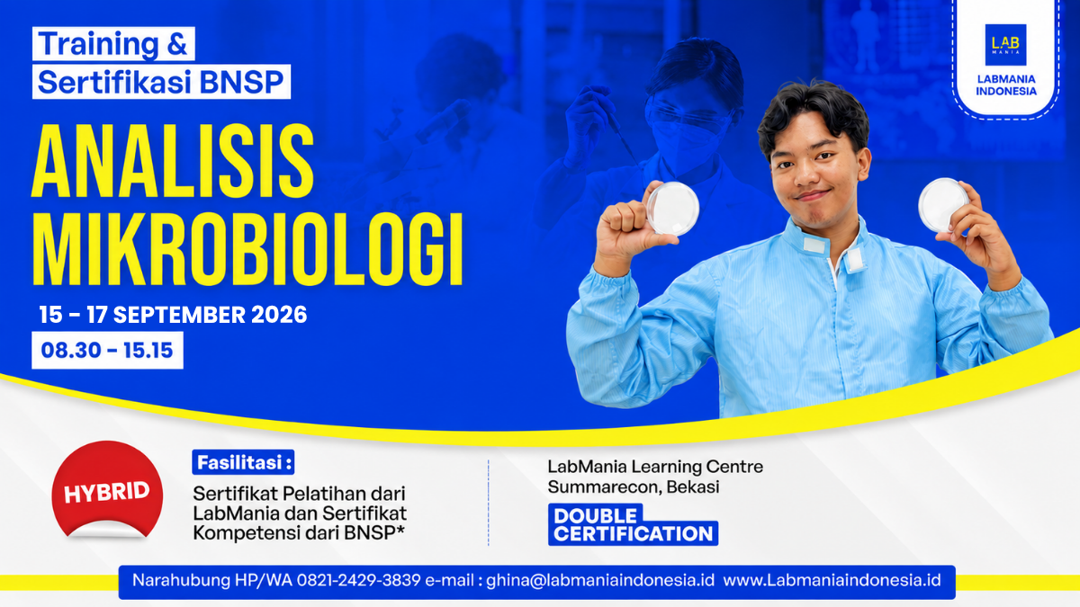 Training & Sertifikasi BNSP Analisis Mikrobiologi