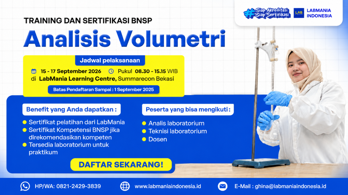 Training & Sertifikasi BNSP Analisis Volumetri
