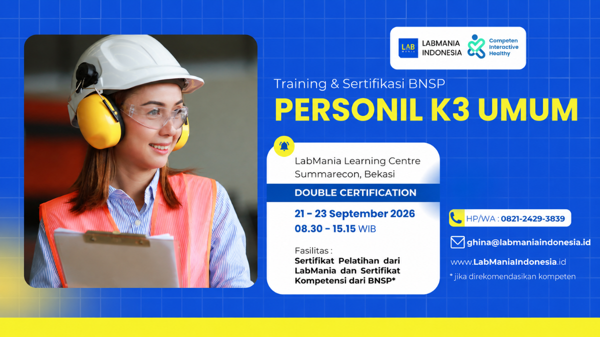 Training & Sertifikasi BNSP Personil K3 Umum