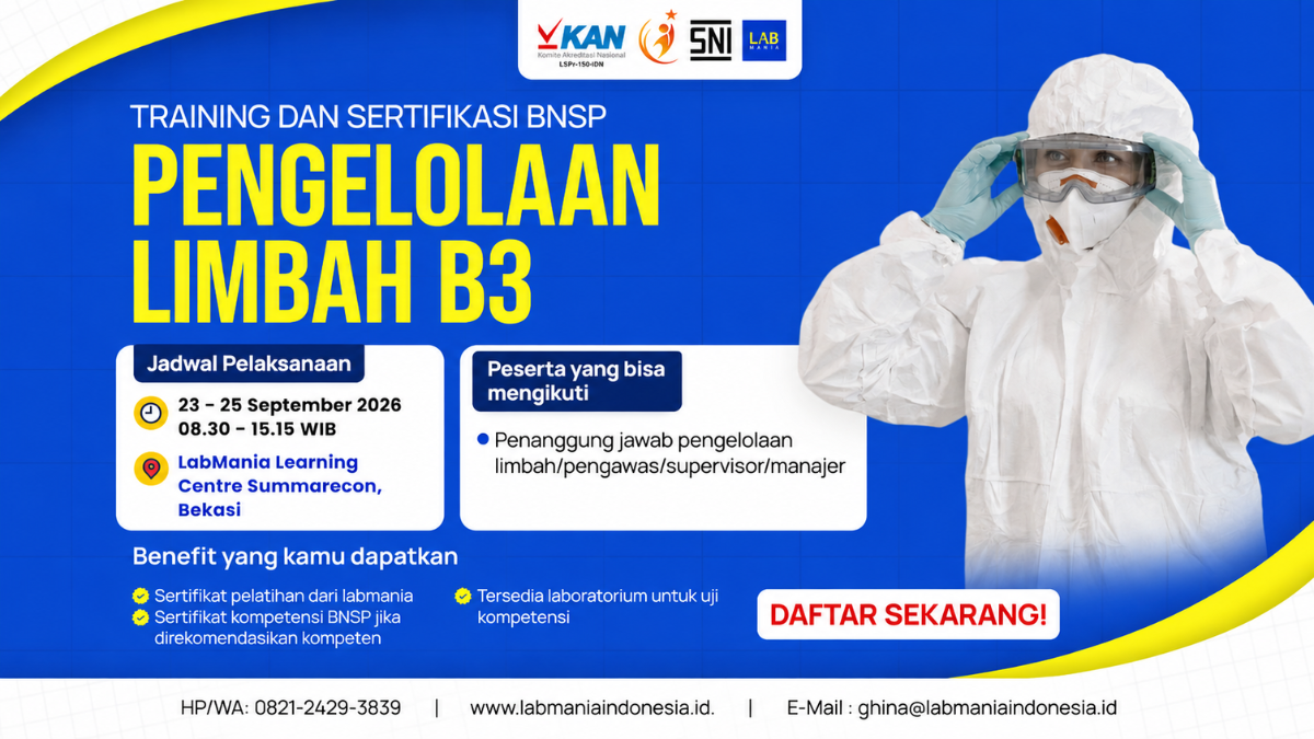 Training & Sertifikasi Pengelolaan Limbah B3